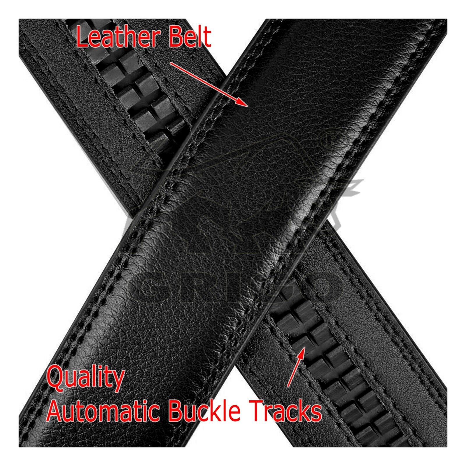 Genuine Leather Belt Mens Ratchet Dress Belts With Adjustable Automatic Buckle frentaly - фотография #5