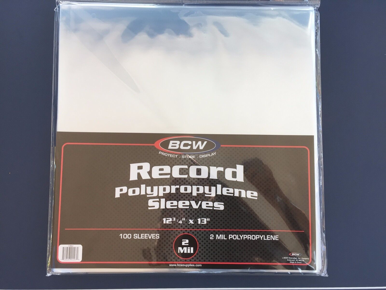 100 BCW Record Vinyl Album Clear Plastic Outer Sleeves Bags Covers 33 RPM LP  BCW 1-RSLV - фотография #4