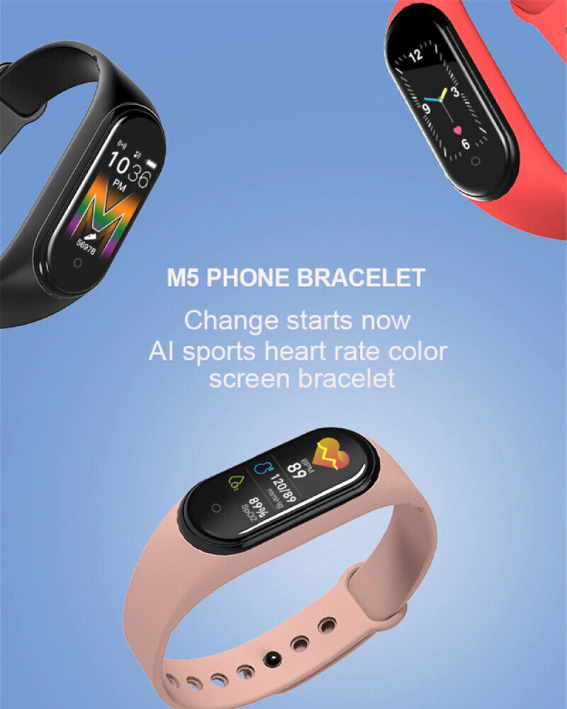 Smart Band Watch Bracelet Wristband Blood Pressure Heart Rate Tracker M4 M5 JJINGER Does not apply - фотография #2