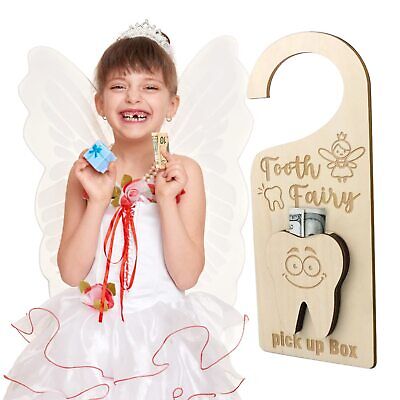 Tooth Fairy Door Hanger with Money Holder Tooth Fairy Pick up Box Encourage Gift Brand: free-space - фотография #6