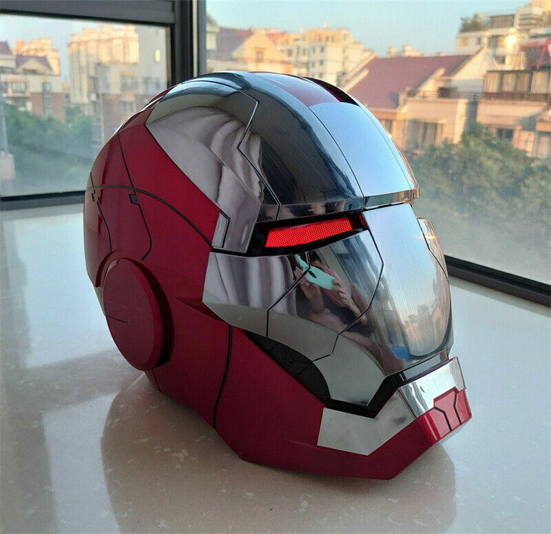 HOT US AUTOKING Iron Man MK5 1:1 Helmet Wearable Voice-controlled Cosplay Props Unbranded Does Not Apply - фотография #5