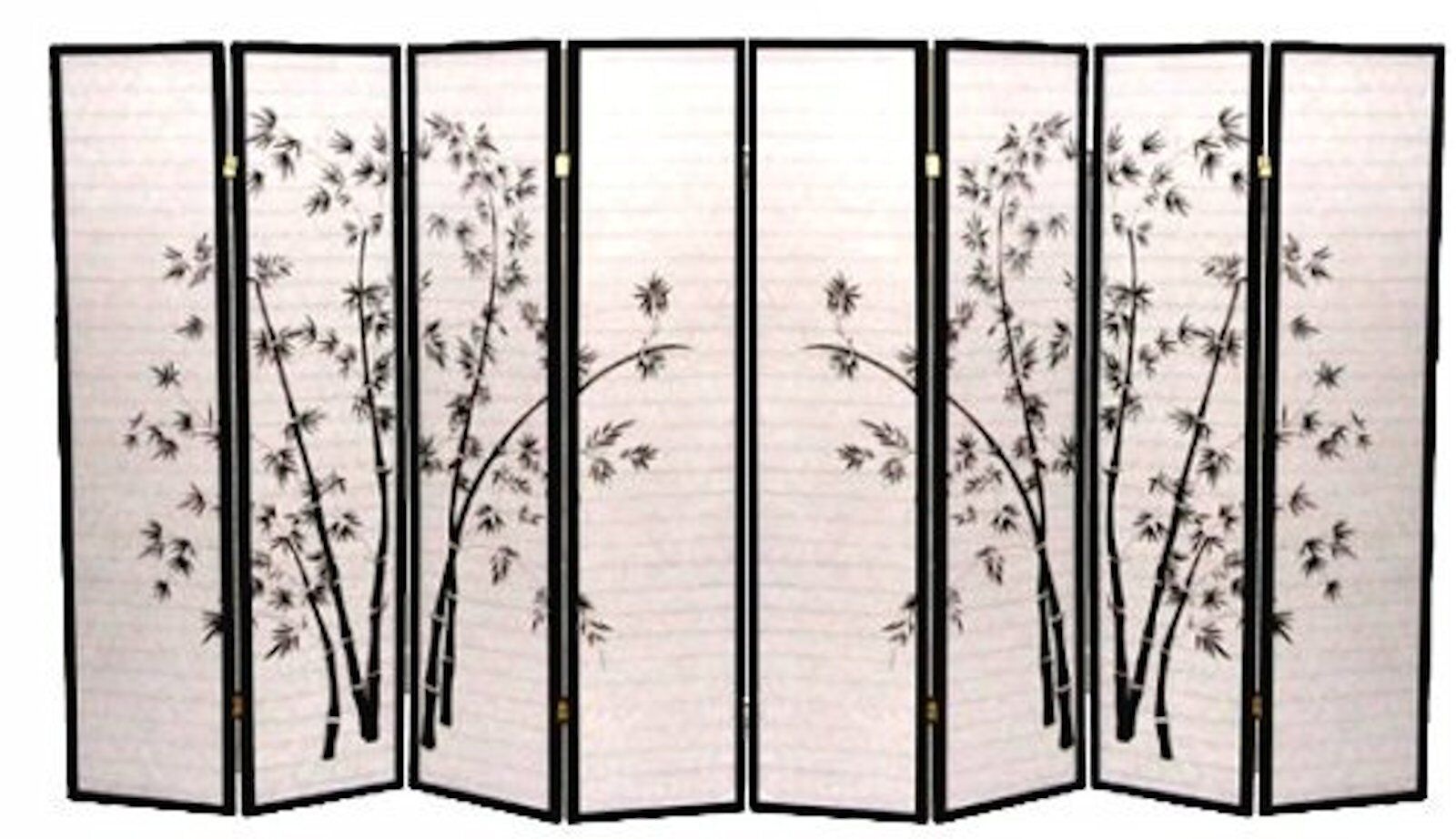 8 6 4 & 3 Panel Wood Shoji Room Divider Screen Bamboo Print Legacy Decor 606 - фотография #4