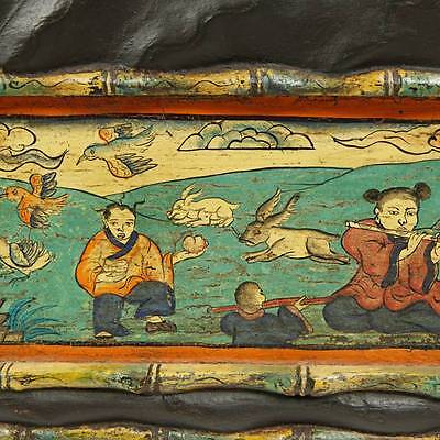 ANTIQUE MONK'S WRITING TABLE PAINTED PINE MONGOLIA CHINESE FURNITURE 19TH C.  Без бренда - фотография #6