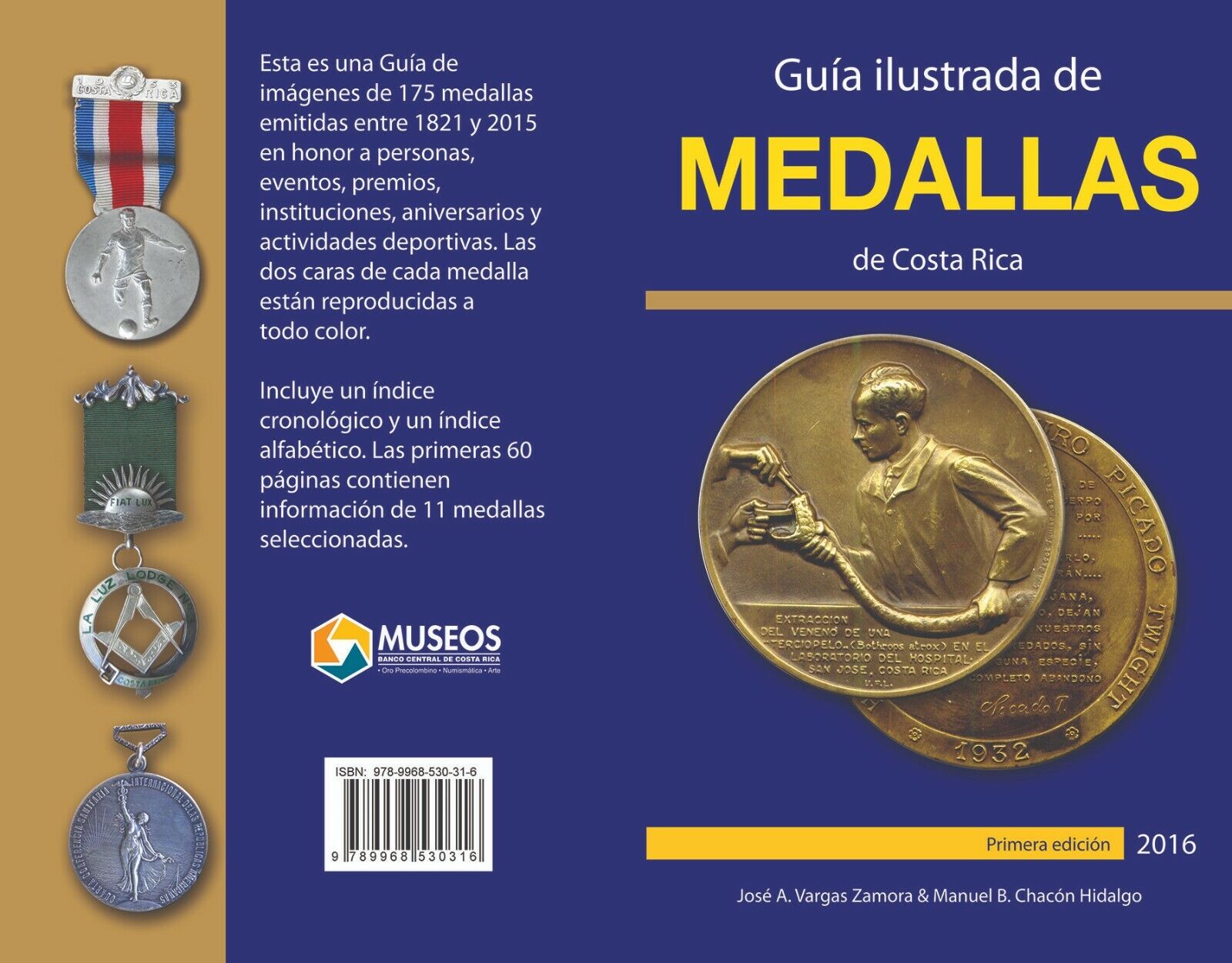 Costa Rica Medals Illustrated Guide 2016 First Edition Book (Exonumia) Без бренда - фотография #2