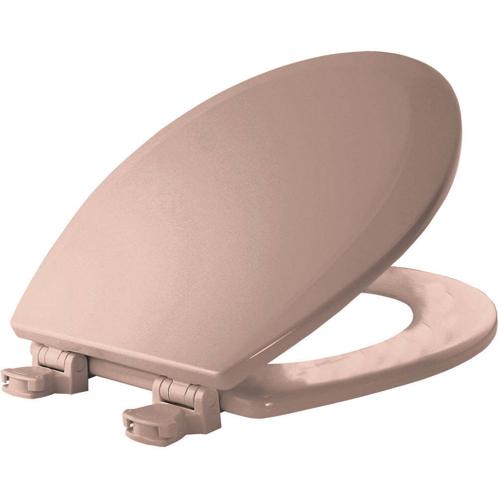 Bemis 500EC063 Round Closed Front Toilet Seat with Cover in Venetian Pink Bemis 500EC 063