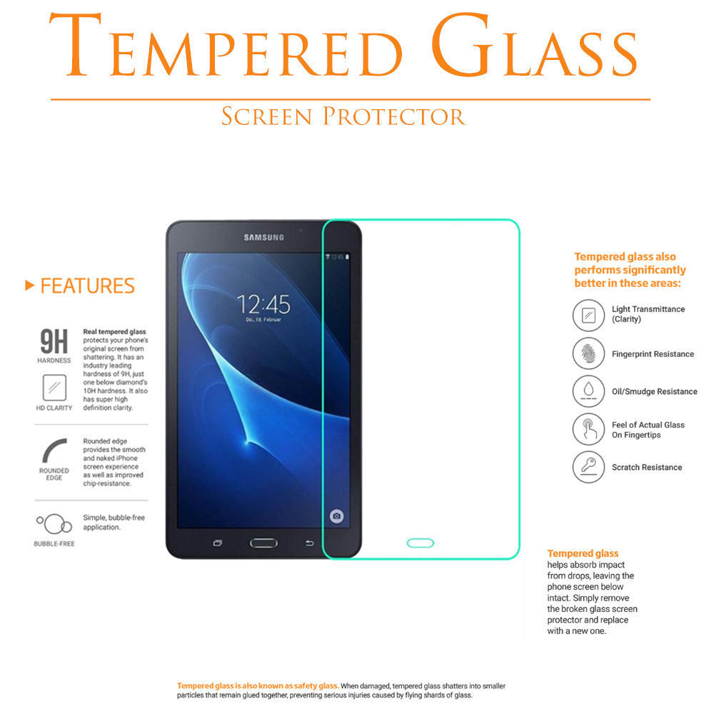 Tempered GLASS Screen Protector for SAMSUNG GALAXY TAB A 7.0 8.0 8.4 9.7 10.1 KIQ Does Not Apply - фотография #3