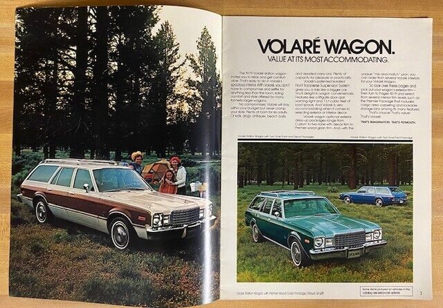 1979 Plymouth Volare and Road Runner Original Sales Brochure Catalog Без бренда - фотография #2
