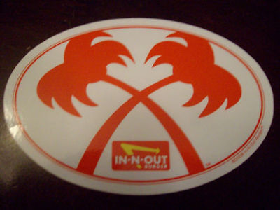 IN-N-OUT BURGER, BUMPER STICKER, CROSSED PALM TREES CALI STYLE (DISCONTINUED) Без бренда - фотография #2