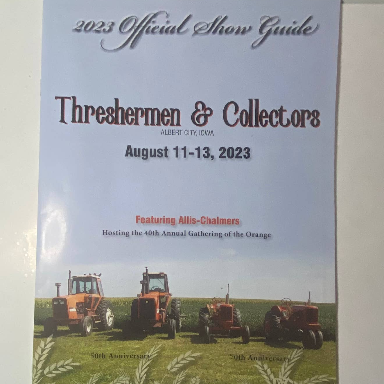 Thresher and Collectors Official Show Guide 2023 Albert City IA 40th Annual Unbranded