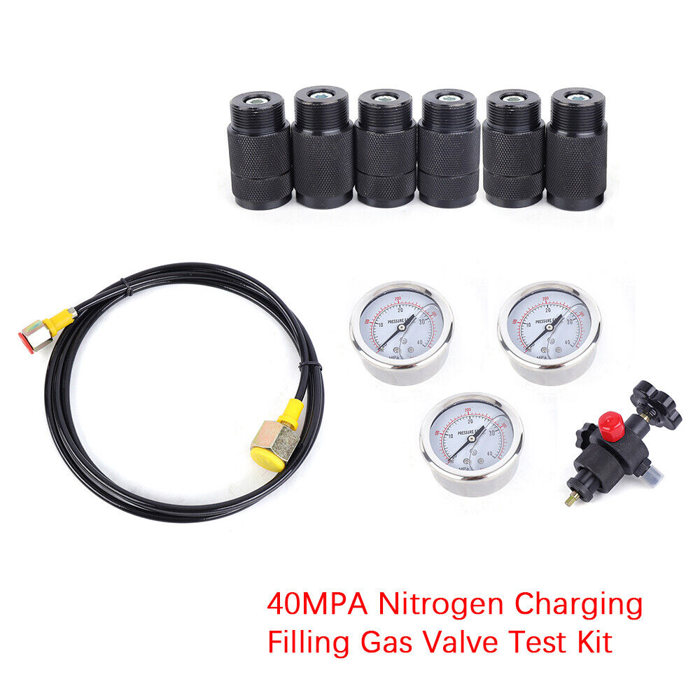 3 Gauge Hydraulic Nitrogen Accumulator Charging Gas Charging Pressure Test USA Unbranded Does not apply - фотография #4
