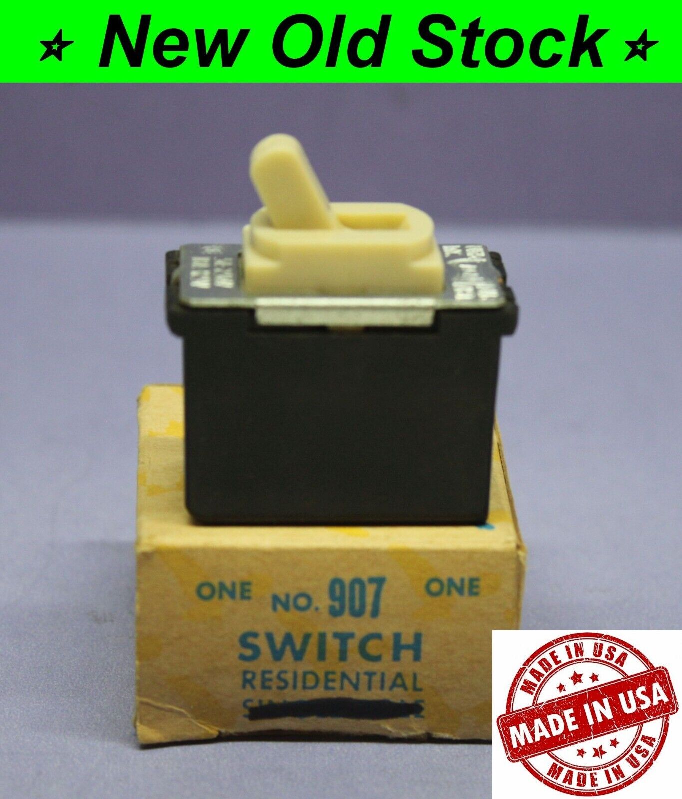 💡 Vintage Ivory 3-Way Toggle Light Switch Despard Interchangeable - Eagle - NEW Eagle Electric Mfg Co., Inc.