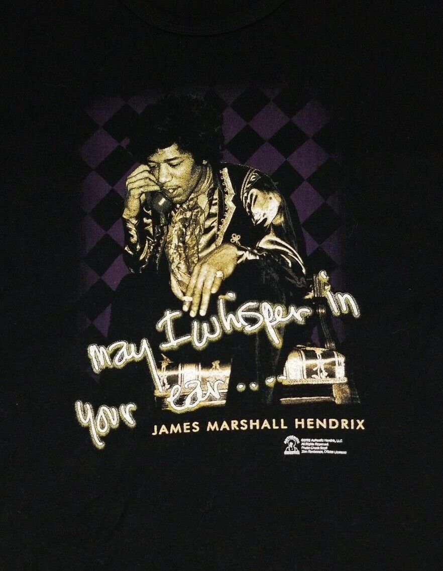Jimi Hendrix "May I Whisper in Your Ear" Zion Rootswear Womens Top T-Shirt L NWT Zion Rootswear - фотография #2
