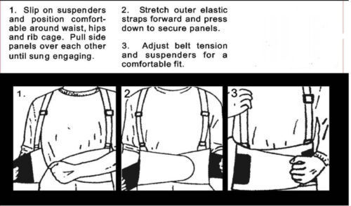 New Heavy Weight Lift Lumbar Lower Back Waist Support Belt Brace Suspenders Work Unbranded 6932951892011 - фотография #2