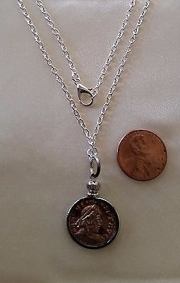Ancient Roman Coin Necklace Pendant Jewelry  Authentic Natural Patina Roman Coin Без бренда - фотография #3