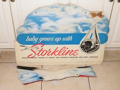 2 Vintage Storkline Baby Carriages Furniture Signs Chicago Storkline - фотография #11