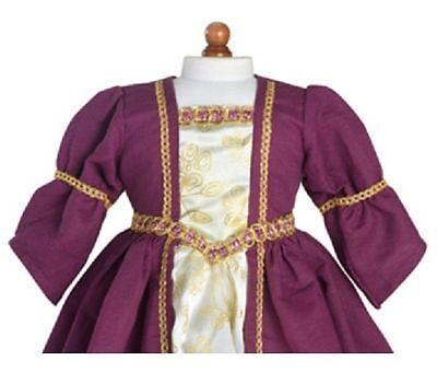 Doll Clothes 18" Dress Renaissance Purple Carpatina Fits American Girl Dolls Carpatina SB0057 - фотография #2