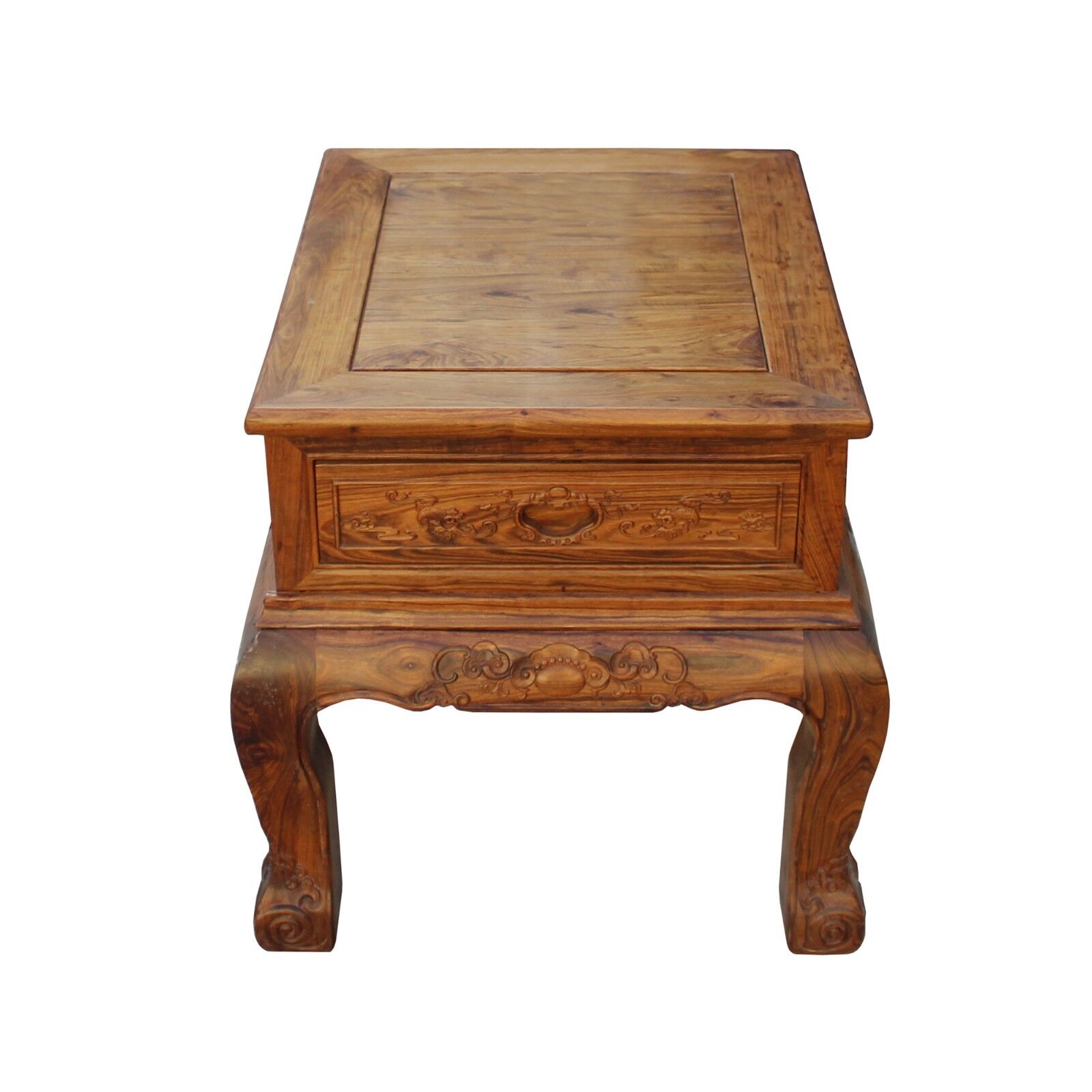 Chinese Oriental Huali Rosewood Flower Motif Tea Table Stand cs4579 Handmade Does Not Apply - фотография #3