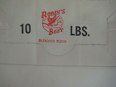 Vtg 40's ROBIN'S BEST Flour Bag Sack ROBINSON MILLING Kansas Ephemera Paper NOS Robinson Milling Co. - фотография #6