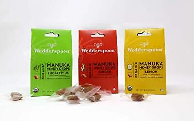 Organic Manuka Honey Drops, Eucalyptus & Bee Propolis, 20 Count (4oz) (Pack o... Wedderspoon - фотография #7