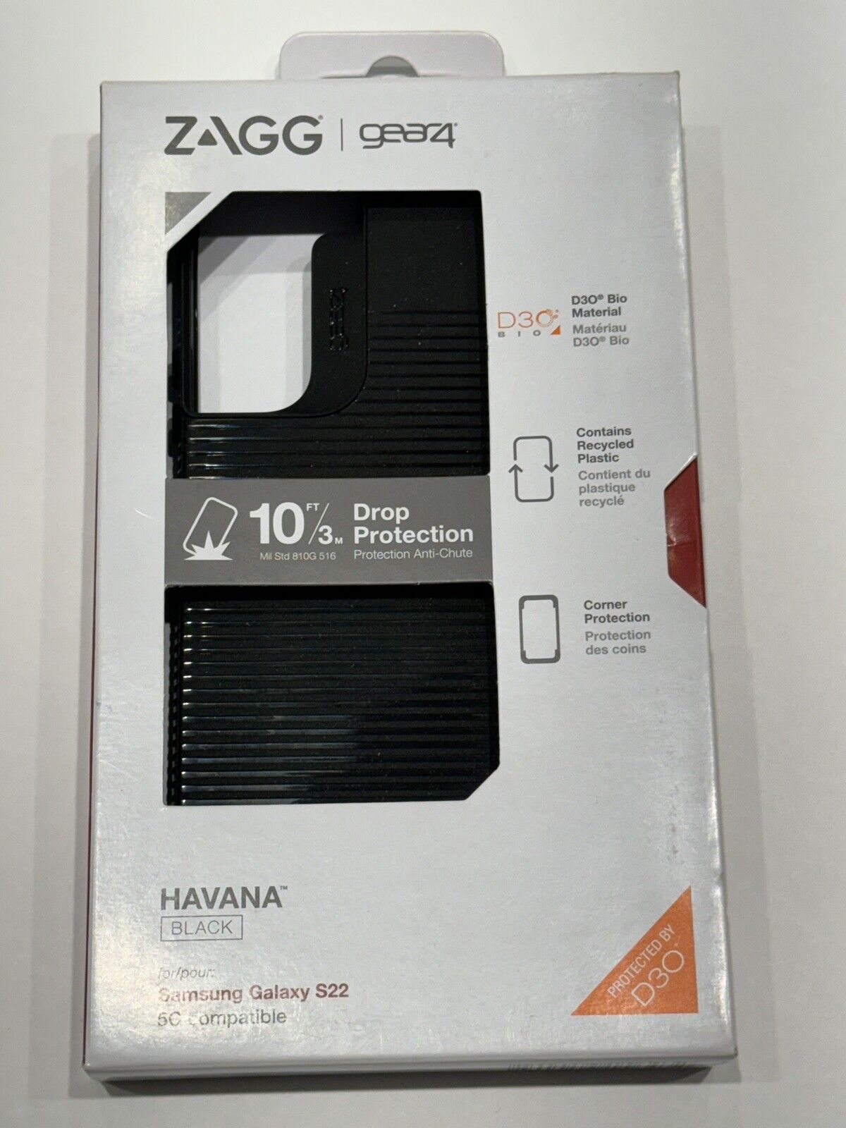 ZAGG Gear4 Havana Series Case for Samsung Galaxy S22 - Black zagg 702009122