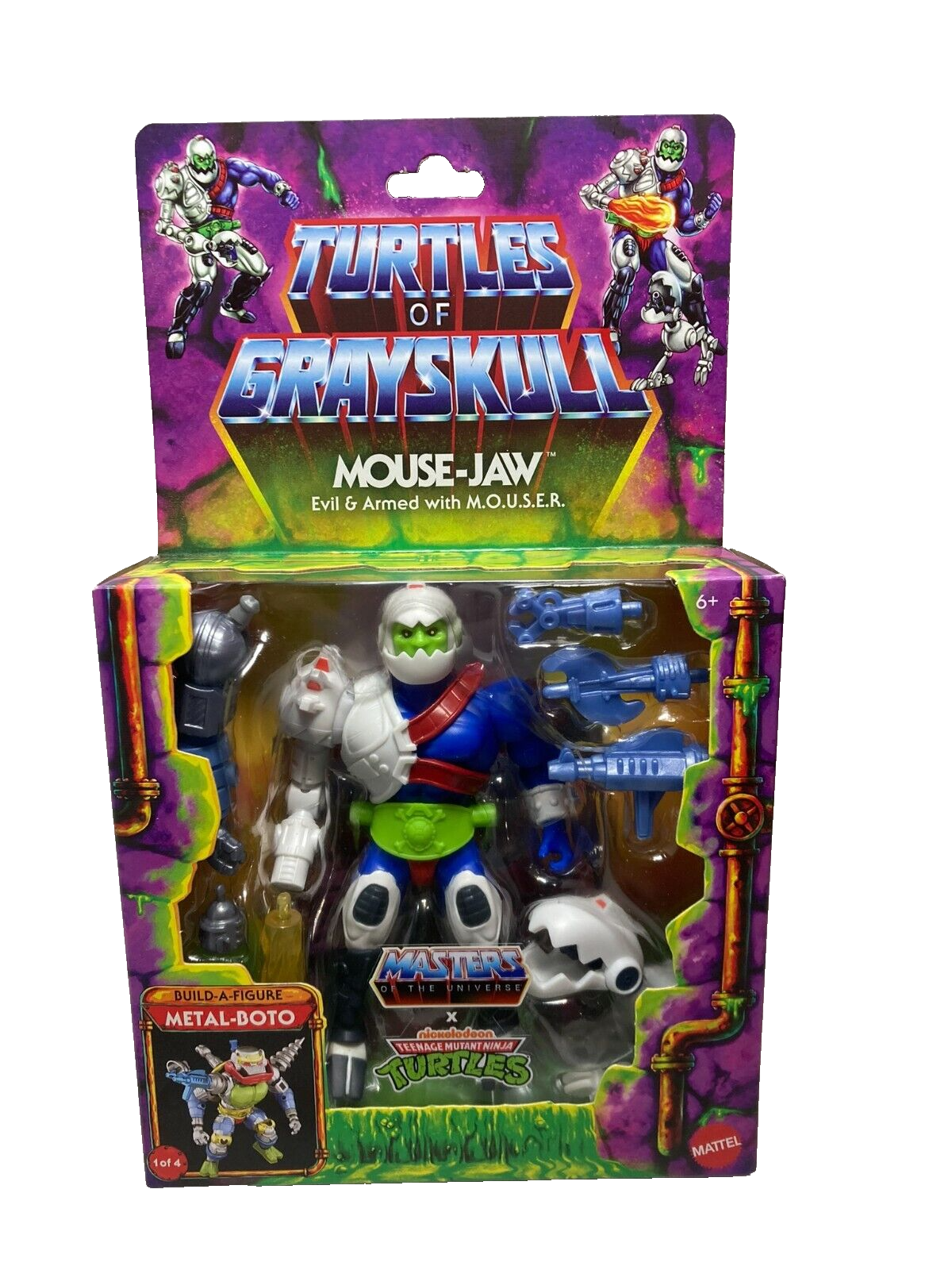 Turtles of Grayskull Mouse-Jaw Figure TMNT x MOTU Target Exclusive New Mattel HVJ63