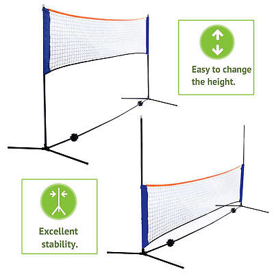 10 Feet Portable Badminton Volleyball Tennis Net Set with Stand/Frame Carry Bag Segawe S02-1221@#GG2008