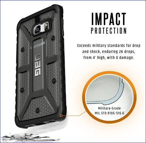 Urban Armor Gear UAG Clear Samsung Galaxy Note 5 Case - ICE/BLACK URBAN ARMOR GEAR UAG-GLXN5-ICE-VP - фотография #6