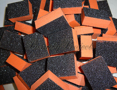 40pc Sanding Mini Small Buffer Blocks Wholesale Black Grit 80/80 Orange Black CT - фотография #2