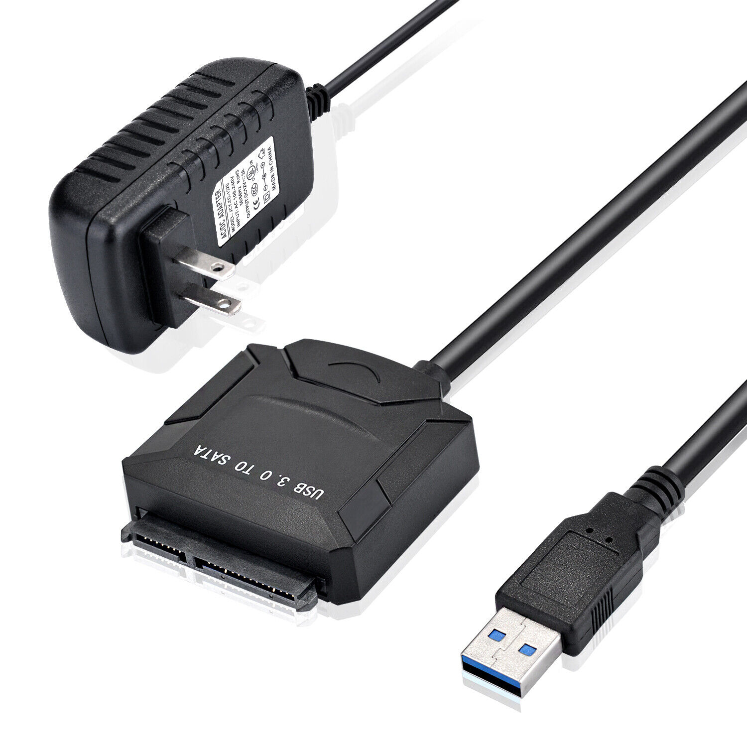 USB 3.0 to SATA Converter, Adapter for 2.5"/3.5" SATA HDD/SSD Hard Drive Disks Agptek Does Not Apply - фотография #10