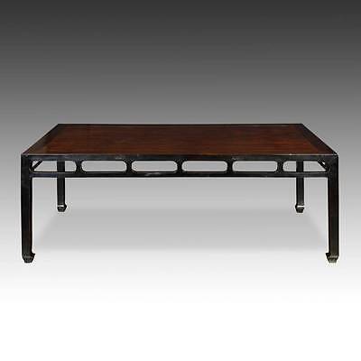 ANTIQUE CHINESE QING DINING ROOM TABLE ELM WOOD FURNITURE SHANXI CHINA 19TH C.  Без бренда