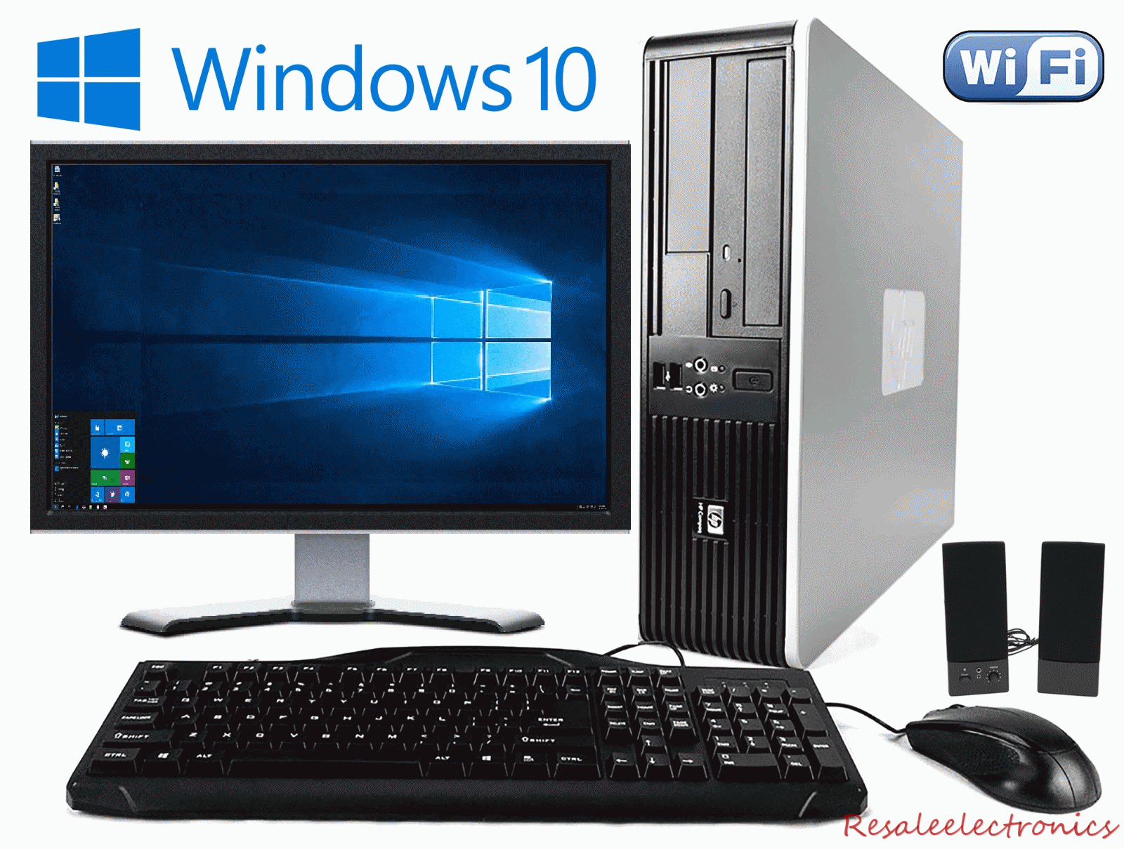Fast HP Desktop PC Computer Dual Core 3.4Ghz 8GB 2TB Windows 10 Pro WIFI monitor HP Does Not Apply