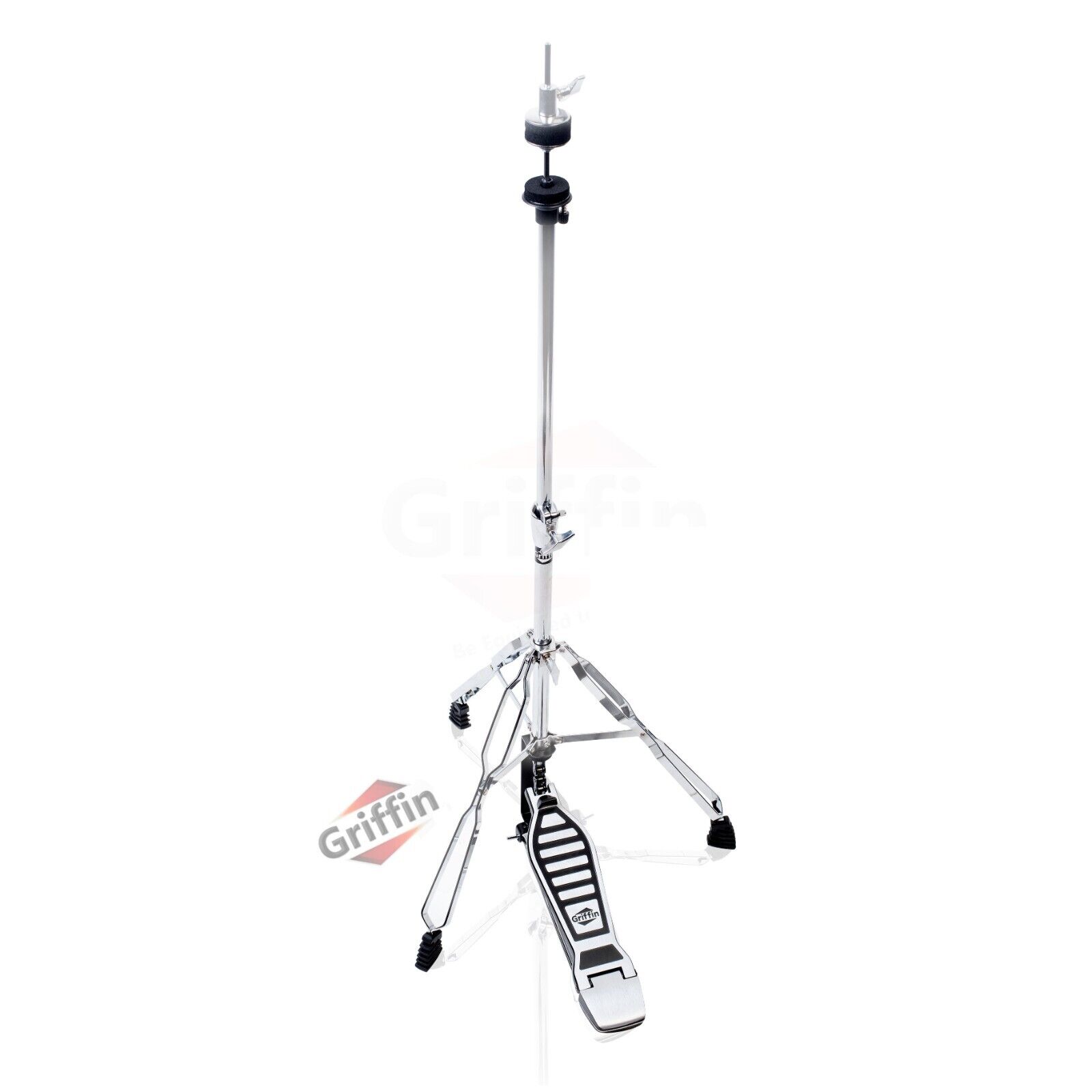 GRIFFIN Hi-Hat Stand | HiHat Cymbal Hardware Drum Pedal Holder Percussion Mount Griffin SM-LG-H80