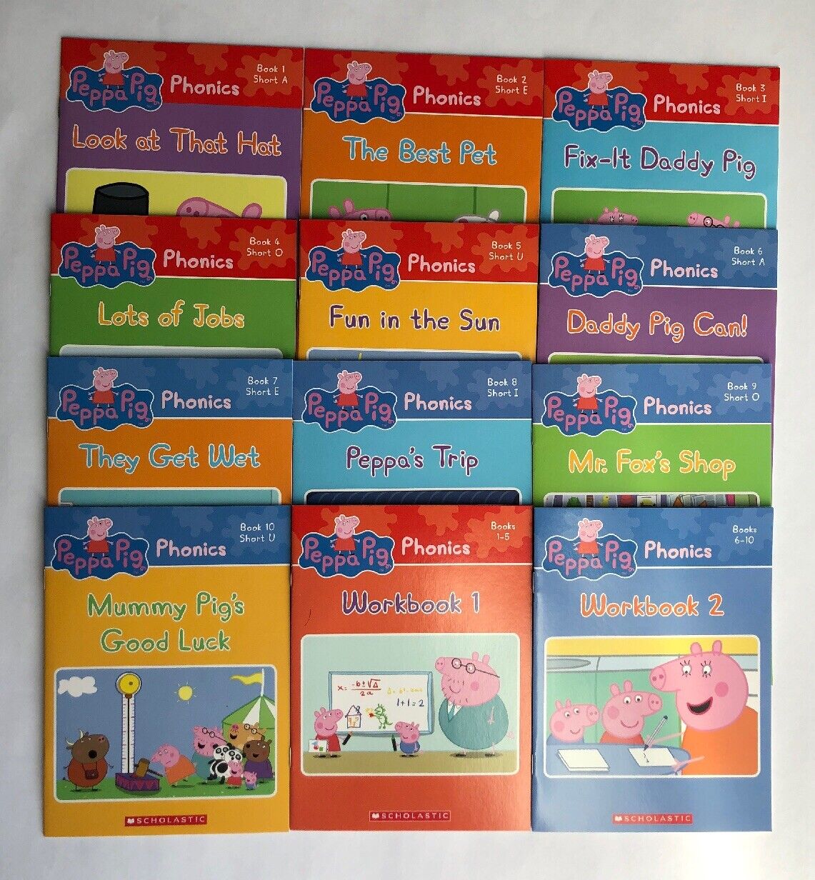 Peppa Pig Childrens Books Phonics Learn to Read Gift Set Lot 12 Без бренда - фотография #12