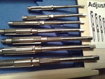 7pcs/set Adjustable Hand Reamers, HV to H3,1/4" to 15/32", HSS #515-ADJ7-New CME Does Not Apply - фотография #2