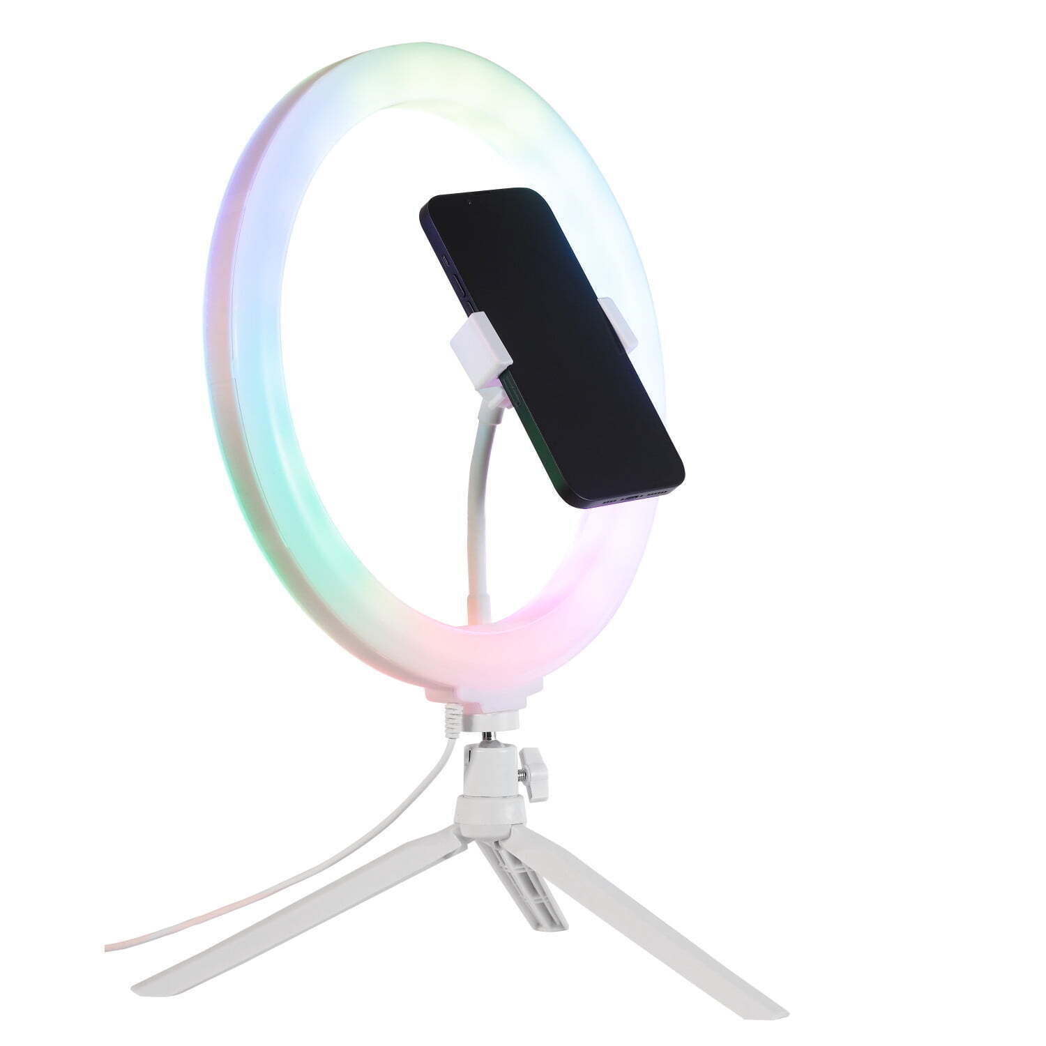 12" Full Color 3D Ring Light with Tripod and Adjustable Ball Head Unbranded - фотография #2