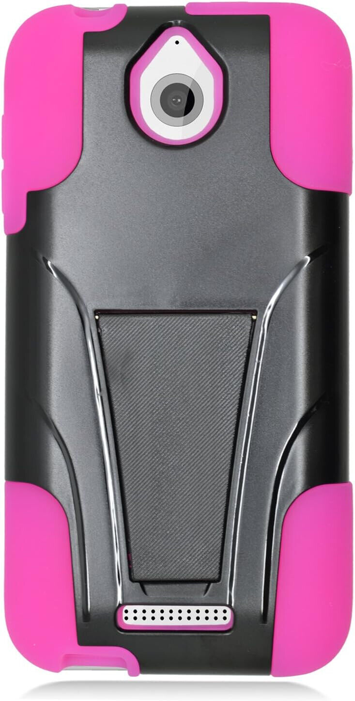 Hybrid Protective Case with Stand for HTC Desire 510 - Hot Pink/Black Unbranded D510-ABKPK