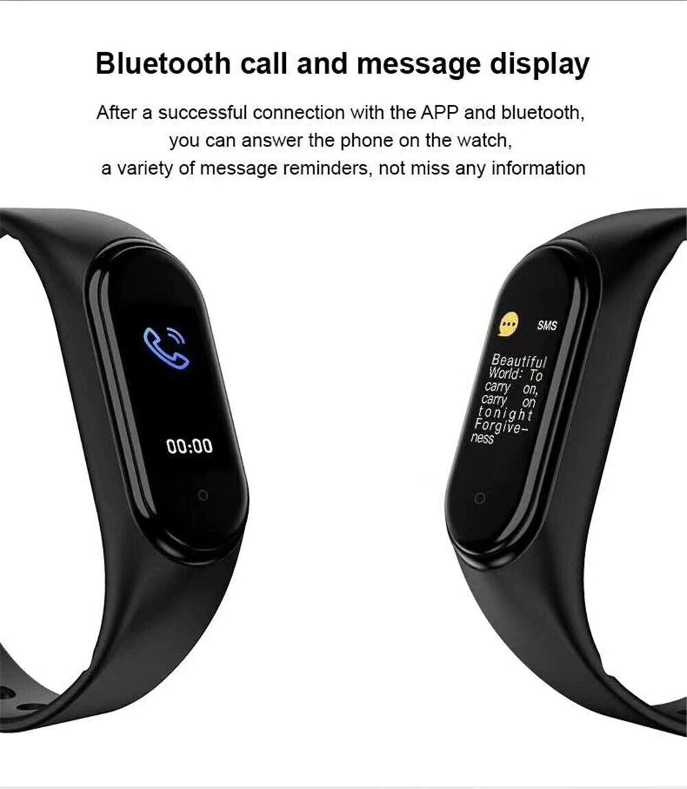 Smart Band Watch Bracelet Wristband Blood Pressure Heart Rate Tracker M4 M5 JJINGER Does not apply - фотография #4