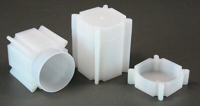 CoinSafe Square Coin Storage Tubes for Half Dollars, Qty. 10 CoinSafe