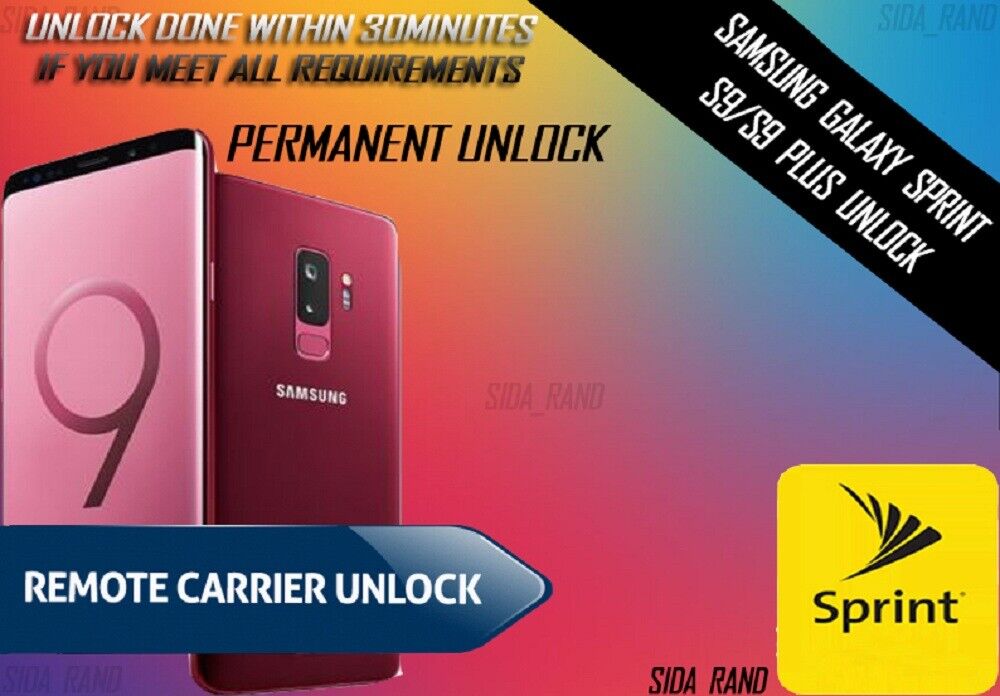 Samsung Galaxy Sprint S9/S9 Plus Permanent Sim Unlock Service Без бренда