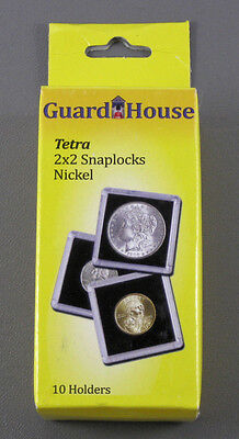 Guardhouse 2x2 Tetra Plastic Snaplock Coin Holders for Nickel, Qty. 10 Guardhouse - фотография #2