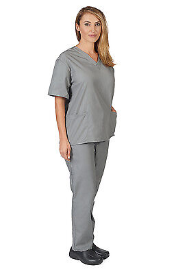 Medical Nursing Scrub Set NATURAL UNIFORMS Men Women Unisex Top Pants Hospital Natural Uniforms - фотография #9