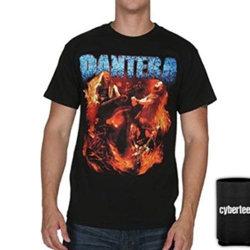 New: Officially Licensed PANTERA Group Photo Vintage Concert T-Shirt (Black) Alstyle Apparel