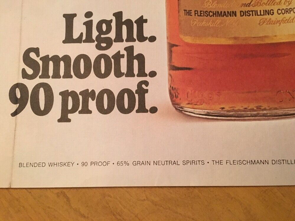 Fleischmann's Vintage Poster Advertisement Whiskey Liquor Pin-up 1975 Original Без бренда - фотография #10