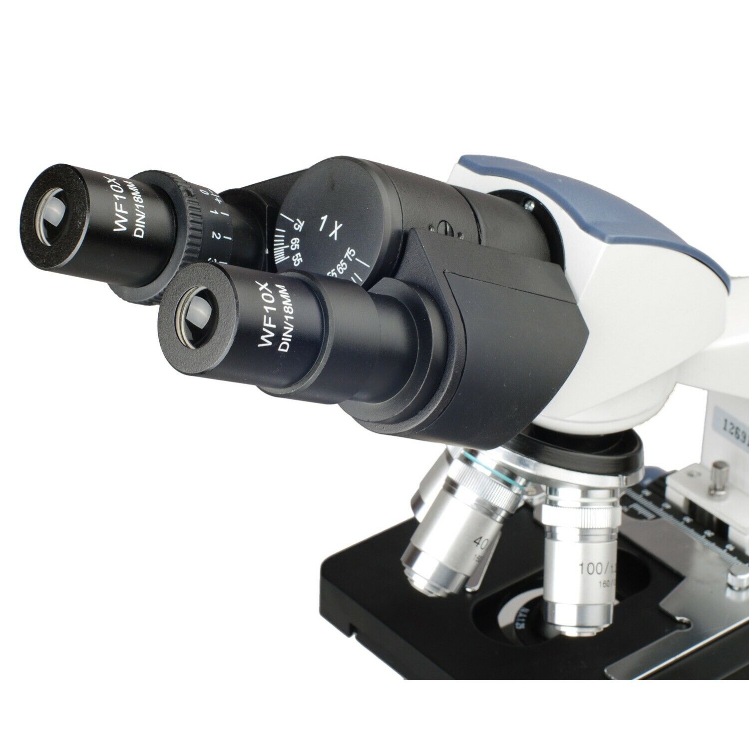 AmScope 40X-2500X Binocular Lab Compound Microscope with 3D Mechanical Stage LED AmScope B020C - фотография #4