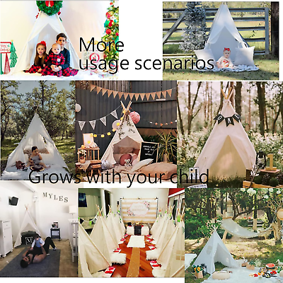 RongFa Teepee Tent for Kids-Portable Children Play Tent Indoor Outdoor White RONGFA Not Applicable - фотография #3