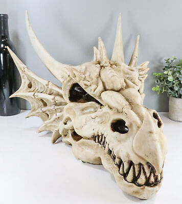 Large Elder Dragon Skull Statue Legendary Erathia Fossil Skeleton 18"L Figurine Без бренда - фотография #9