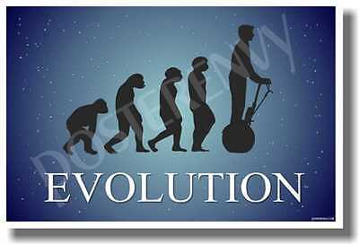 Segway Evolution - Blue - NEW Novelty Humor Poster (hu243) PosterEnvy
