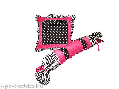 Baby Boutique - Hot Pink Zebra - 13 pcs Crib Bedding Set Sisi BB-HPZ13 - фотография #5