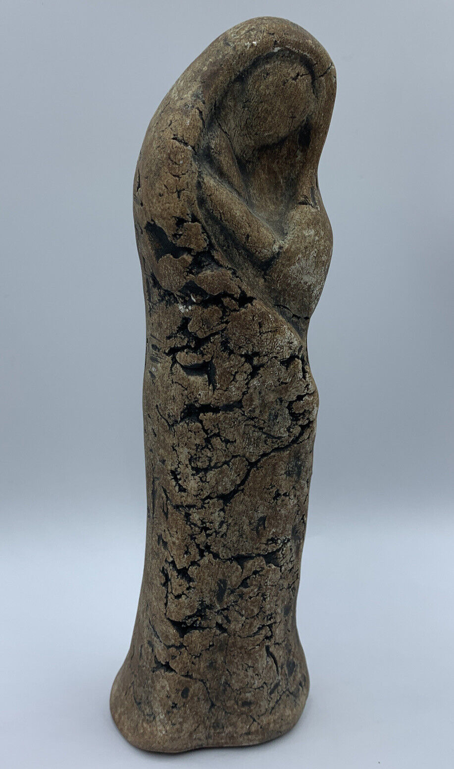 Folk Art Hand Carved Stone Women Figure 8” Tall, Engraved By Stan Без бренда - фотография #3