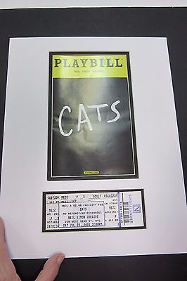 Picture Framing Mat Playbill & Ticket White with black liner 11x14 SET OF 2 Unbranded Does Not Apply